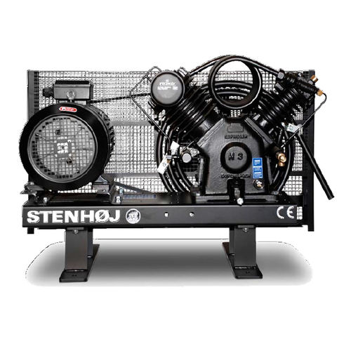 Compressore a pistone - H series - STENHØJ - d'aria / con motore elettrico / fisso