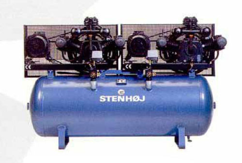 Compressore a pistone - KA series - STENHØJ - d'aria / con motore elettrico / fisso