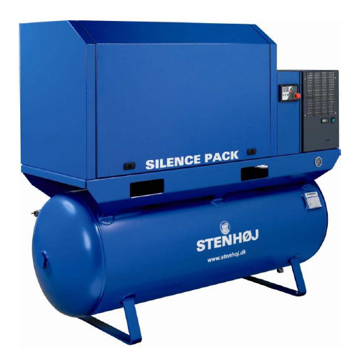 Compressore a pistone - SiPa series - STENHØJ - d'aria / con motore elettrico / fisso