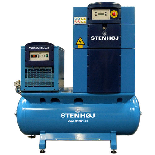 Compressore a vite - AP07A - AP11A / SR07-AP-A / SR11-AP-A - STENHØJ - d'aria / con motore elettrico / fisso