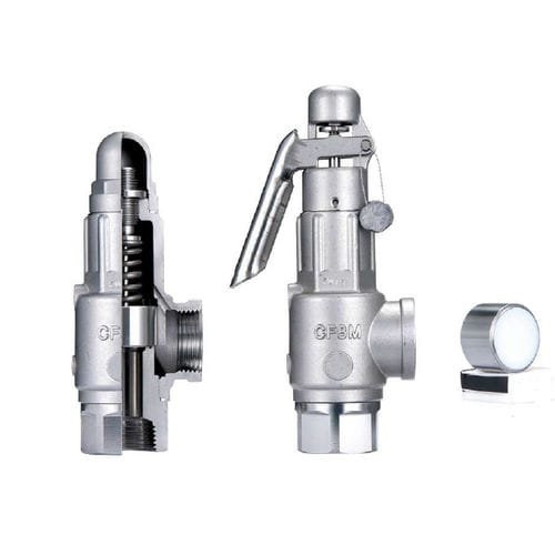 Valvola di sicurezza ad aria - N8S_N8LS - Golden Mountain Enterprise - per vapore / per acqua / PTFE