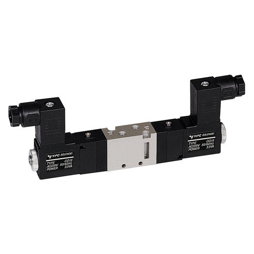 Distributore pneumatico a cassetto - MV1 series - Sommer-Technik - ad azionamento pneumatico / azionato tramite solenoide / a 5/3 vie