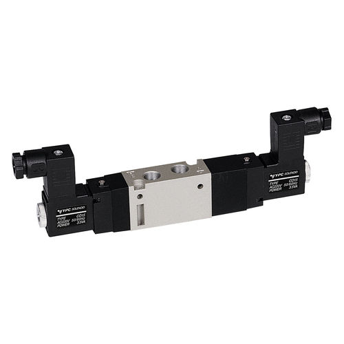 Distributore pneumatico a cassetto - MV2 series - Sommer-Technik - azionato tramite solenoide / a 5/3 vie / standard