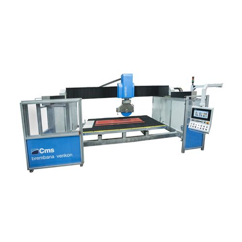 Fresa a ponte CNC - brembana venkon - CMS S.p.A. - 5 assi / per ceramica / per pietra