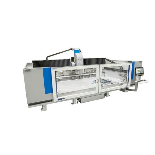 Centro di lavoro CNC 3-4 assi - gea - CMS S.p.A. - orizzontale / per vetro / di fresatura