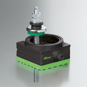 Piede di macchina - 407.2-VRKC series - AirLoc AG - in elastomero / antivibrazioni / avvitabile