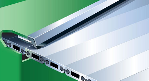 Soffietto pieghevole in alluminio - Alutec GL20, GL50,  - EITEC - a lamelle / per macchina