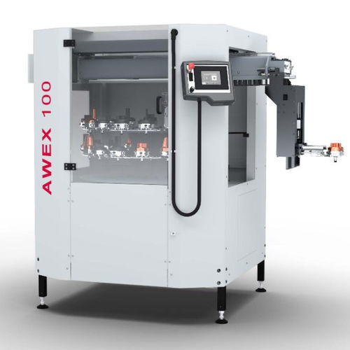 Macchina per elettroerosione con scambiatore di elettrodi - AWEX - exeron - a filo / CNC / flessibile