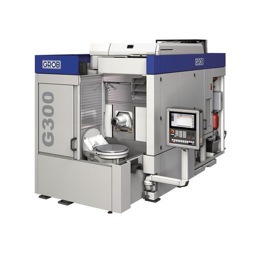 Centro di lavoro CNC 3 assi - G300 - GROB-WERKE - orizzontale / per alluminio / a tavola rotante inclinabile