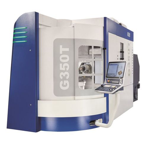 Centro di tornitura-fresatura CNC - G350T - GROB-WERKE - universale / 5 assi / a mandrino
