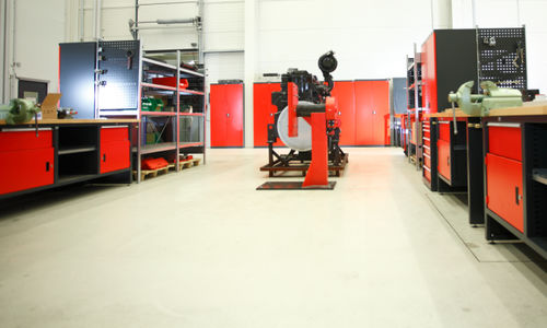 Banco da lavoro in acciaio - SWB - LOKOMA - a porta