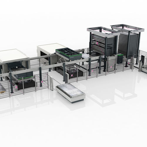 Sistema di carico e scarico automatico - LaserFLEX - Remmert GmbH - per applicazioni di taglio / per lamiere / per movimentazione