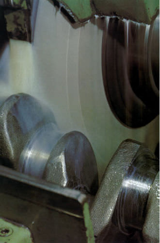 Mola di trattamento superficiale - Weiler Abrasives - cilindrica / per alberi a gomito