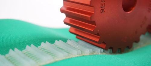 Nastro trasportatore in plastica - SHARKING  - Vision Tech - omogeneo / dentato / industriale