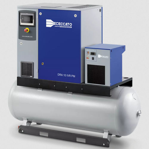 Compressore a vite - DRA 10 - 15 HP IVR PM series - Ceccato Aria Compressa - d'aria / con motore elettrico / fisso