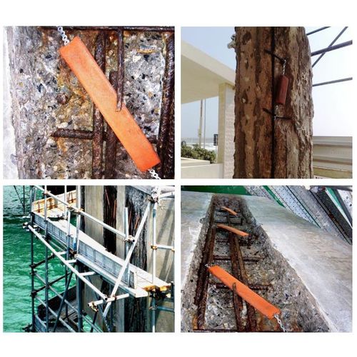 Anodo sacrificale in zinco - GSC SuperAnode - Metalnastri - per calcestruzzo armato