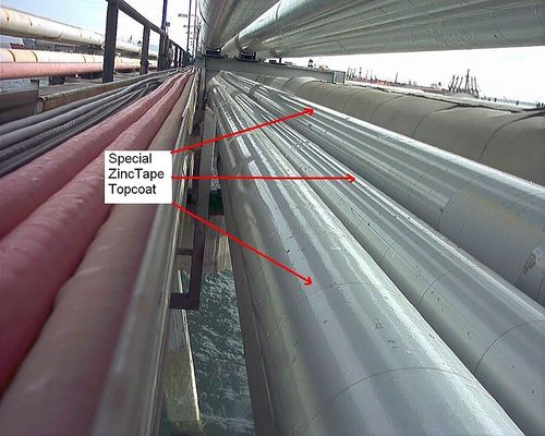 Nastro adesivo conduttore - ZincTape® - Zincofix - Zinc-o-fix - Metalnastri - in zinco / per tubazioni