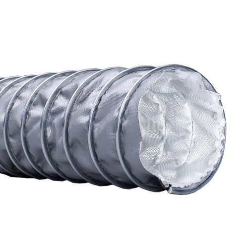 Tubo flessibile per alte temperature - GeoFlex HT-450 series - Geovent - per gas di scarico / in silicone / in fibra di vetro