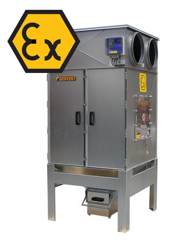 Depolveratore ATEX - GeoFilter GFX2 - Geovent - a filtro / con rimozione a contro-corrente / antideflagrante