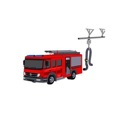 Sistema di aspirazione per gas di scarico per camion - Geovent - per veicolo di soccorso / su guida di scorrimento