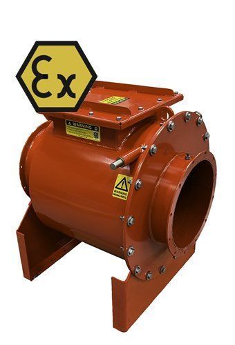Valvola di ritegno a battente - 16 series - Geovent - con flangia / di protezione / in acciaio