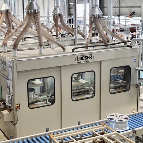 Sbavatrice di finitura - FE RU ZD TU TO - LOESER GmbH - da spazzolare / per cerchioni / automatica