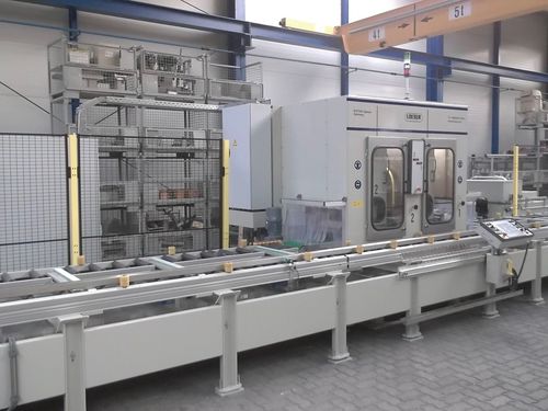 Rettificatrice piana - FS 386 - LOESER GmbH - per pezzi da lavorare / controllata da PLC / a doppia mola