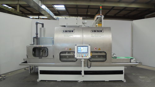 Sbavatrice a spazzola - FB384-400-3 - LOESER GmbH - di angoli / da spazzolare / CNC