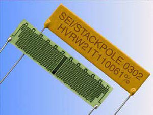 Resistore a film sottile - HVR series - Stackpole Electronics - ad alta tensione / SMD / radiale