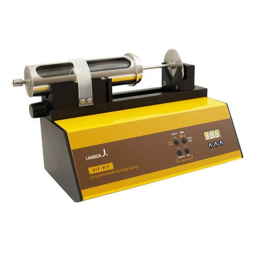 Pompa a siringa - LAMBDA VIT-FIT - LAMBDA Laboratory Instruments - per prodotti chimici / con motore passo-passo / fissa