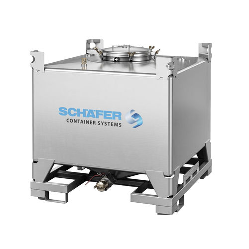 Contenitore IBC in acciaio inossidabile - BTU series - SCHÄFER Container Systems - di prodotto chimico / per alimenti / per liquidi