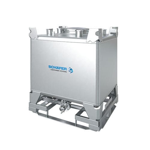 Contenitore IBC in acciaio inossidabile - Skid BTU series  - SCHÄFER Container Systems - per liquidi / di prodotto chimico / per alimenti