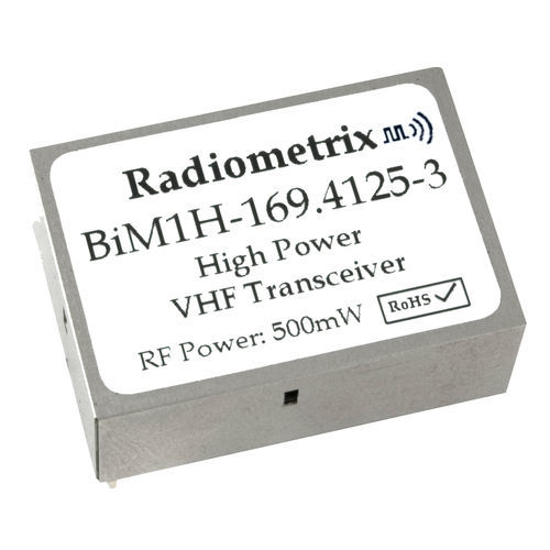 Modulo ricetrasmettitore radio - BiM1H series - Radiometrix - VHF / di telemetria / di monitoraggio