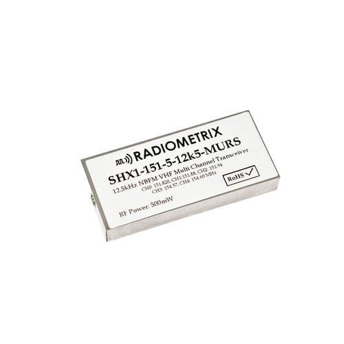 Modulo ricetrasmettitore RF - SHX1 series - Radiometrix - VHF / RS232 / di telemetria