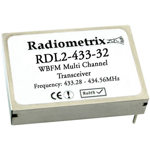 Modulo ricetrasmettitore FM - RDL2 - Radiometrix - UHF / di telemetria / di monitoraggio