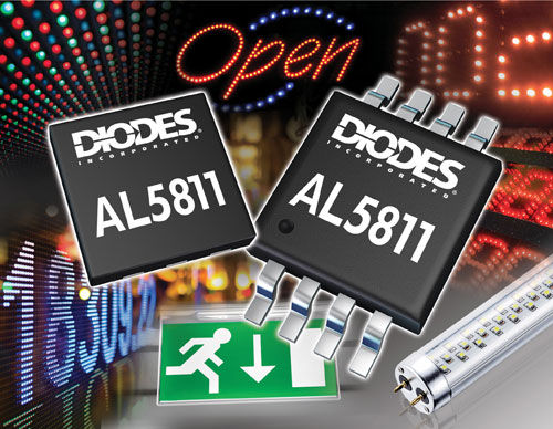 Driver LED circuito integrato - AL58xx Series, DLD101 - Diodes Incorporated - dimmerabile