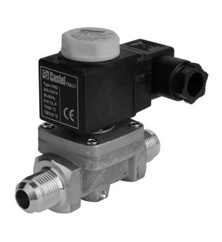 Elettrovalvola a 2 vie - 1/4 - 3/4" - CASTEL - NC / NO / per gas