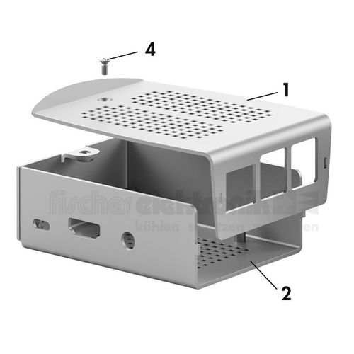 Cassa da incasso - RSP 1 - Fischer Elektronik GmbH & Co. KG - rettangolare / in alluminio / Raspberry Pi
