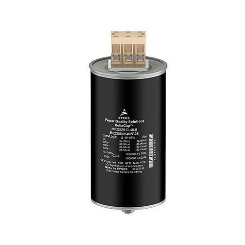 Condensatore a film di polipropilene metallizzato - DeltaCap&trade; X - TDK Electronics Europe - cilindrico / da avvitare / ad uso industriale