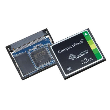 Scheda di memoria CompactFlash - CFG8V series - TDK Electronics Europe - 16Gb / 32 GB