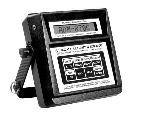 Registratore di dati di portata - ADM-870C - Shortridge Instruments, Inc - di pressione / di temperatura / RS-232C