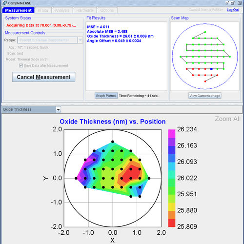 Software di misura - CompleteEASE - J.A. Woollam Co. - per mappatura / automatizzato