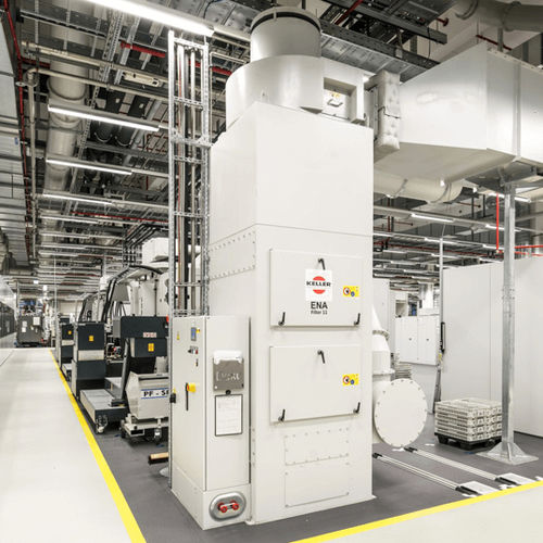 Collettore per nebbie oleose - ENA Series - Keller Lufttechnik GmbH + Co. KG - a materiale filtrante