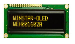 Display OLED - Plus Opto - a 17 segmenti / a 2 linee / con elettronica integrata