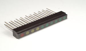 Bargraph LED - LA09B-10 Series - Plus Opto - per circuito stampato