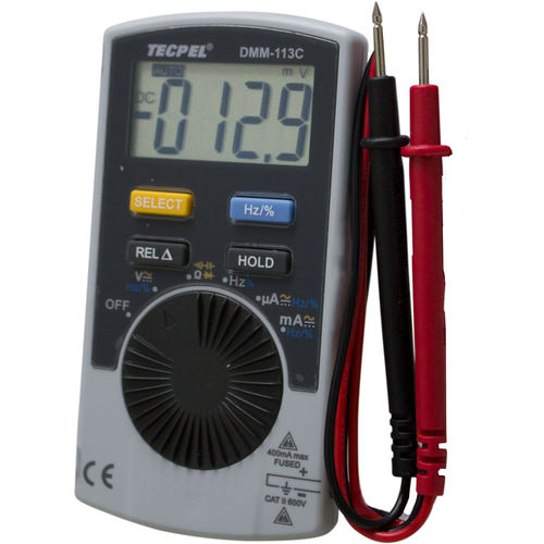 Multimetro digitale - DMM-113C - Tecpel  Co., Ltd. - portatile / cat II