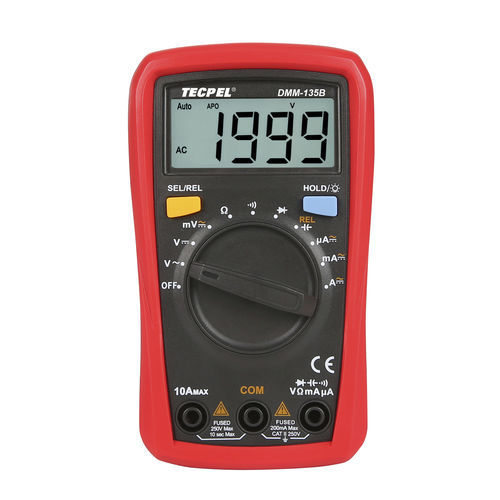 Multimetro digitale - DMM-135B - Tecpel  Co., Ltd. - portatile / 10 A / cat II