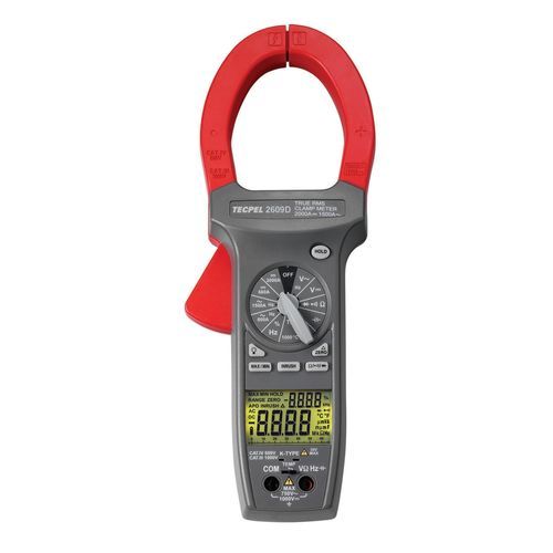 Multimetro a pinza digitale - DCM-2609D - Tecpel Co., Ltd. - portatile / 1000 V / 2000 A