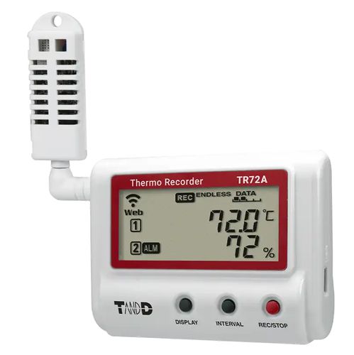 Registratore di dati di temperatura e umidità - TR-72A - Tecpel  Co., Ltd. - USB / bluetooth / con display LCD