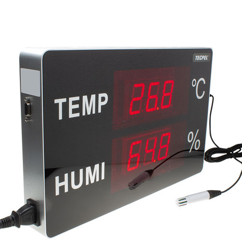Display LED - TRH-3305 - Tecpel  Co., Ltd. - per misurazione di temperatura / di misurazione dell'umidità / grande formato